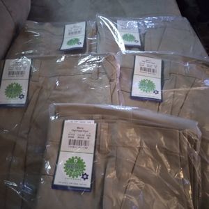 Khaki men school pants